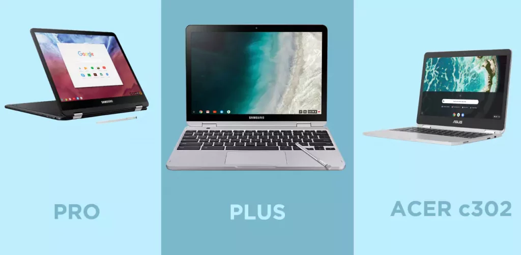 Samsung Chromebook Pro/Plus vs Asus c302
